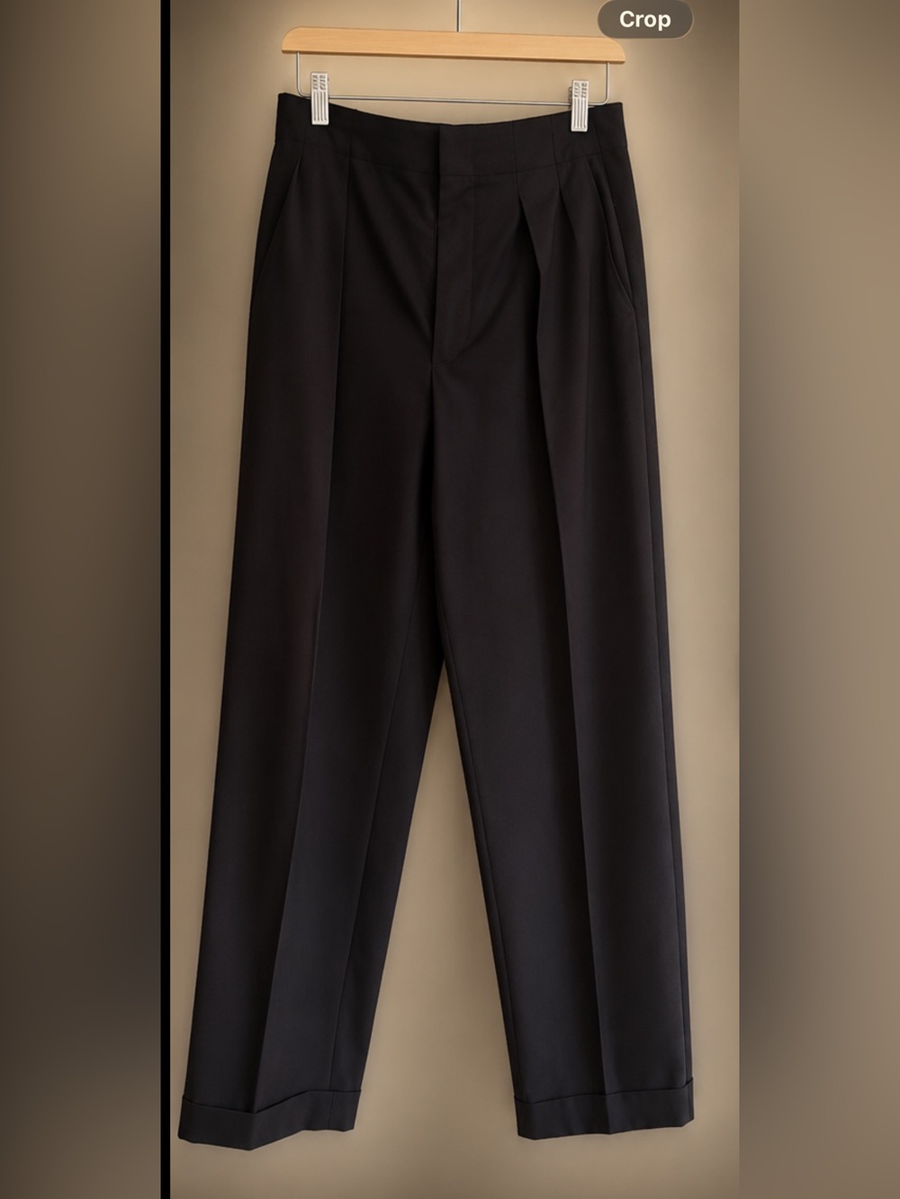 Zara Dark Charcoal Pleated pants
